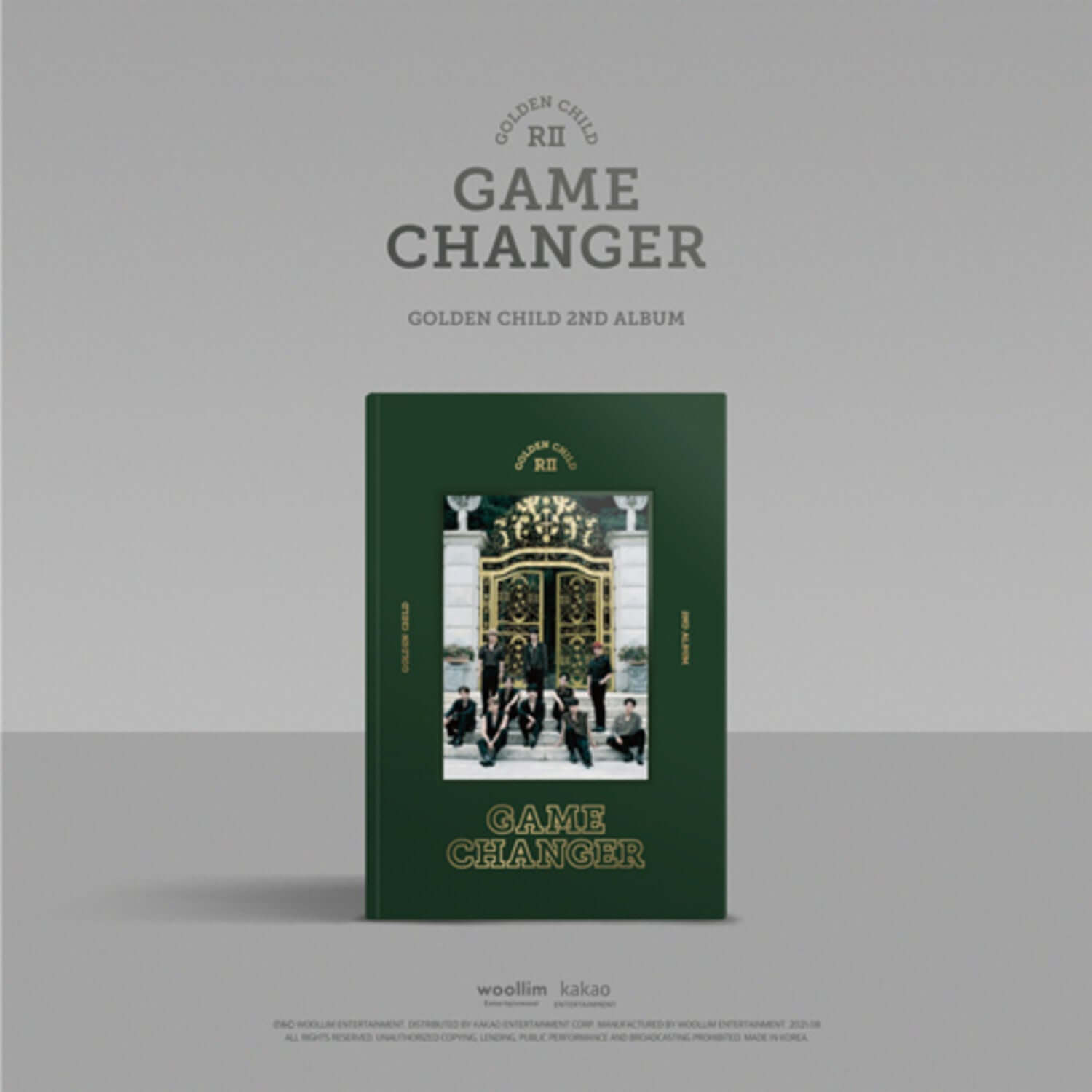 GOLDEN CHILD - 2nd Album [Game Changer] Standard B Ver. - Album Kpop : cover vert Game Changer, style K-pop, en studio.