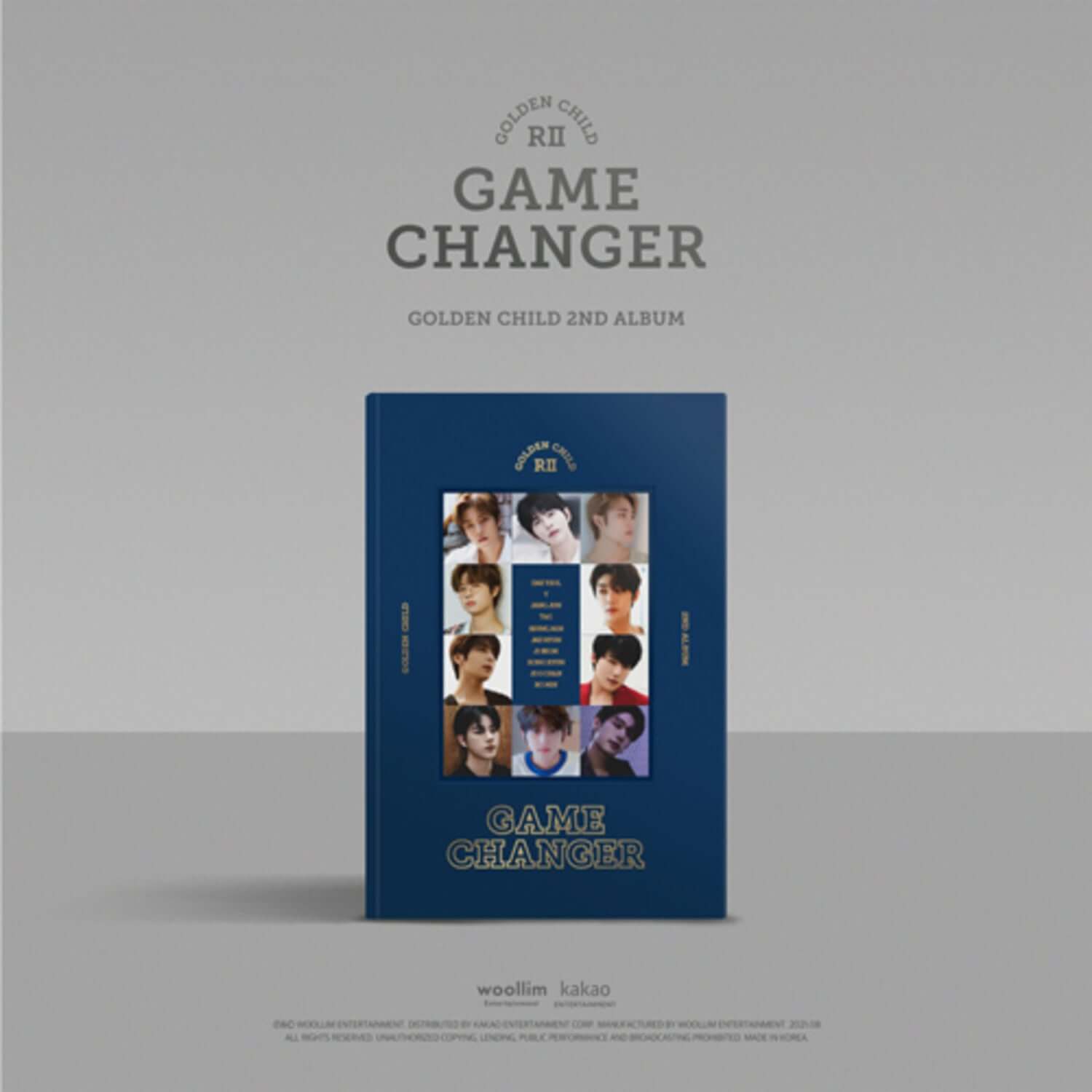 GOLDEN CHILD - 2nd Album [Game Changer] Standard C Ver. - Album Kpop : couverture bleu, visuel “GAME CHANGER”.