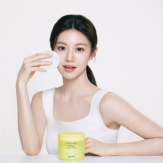 GOODAL Green Tangerine Vita C Dark Spot Care Pad 70p 160ml disponible sur Ma petite Coree, ton Eshop 100% K-beauty en direct de Seoul