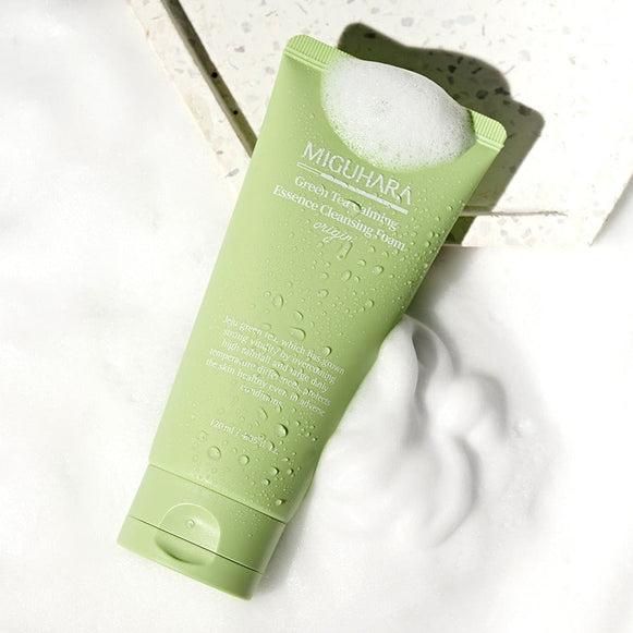 MIGUHARA Green Tea Calming Essence Cleansing Foam Origin 120ml en stock sur Ma Petite Corée