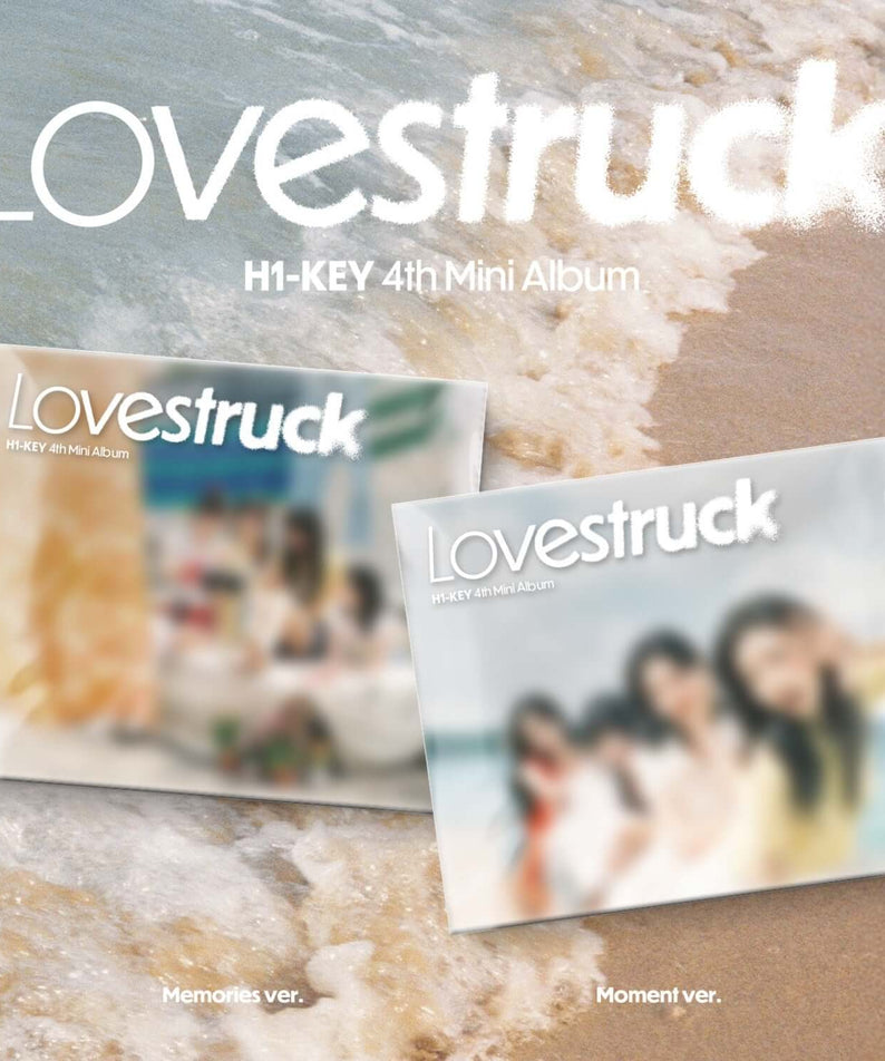 H1-KEY - 4th Album [Lovestruck] (Set of 2) - Album Kpop, coffret de versions sur sable, visuel de la marque H1-KEY