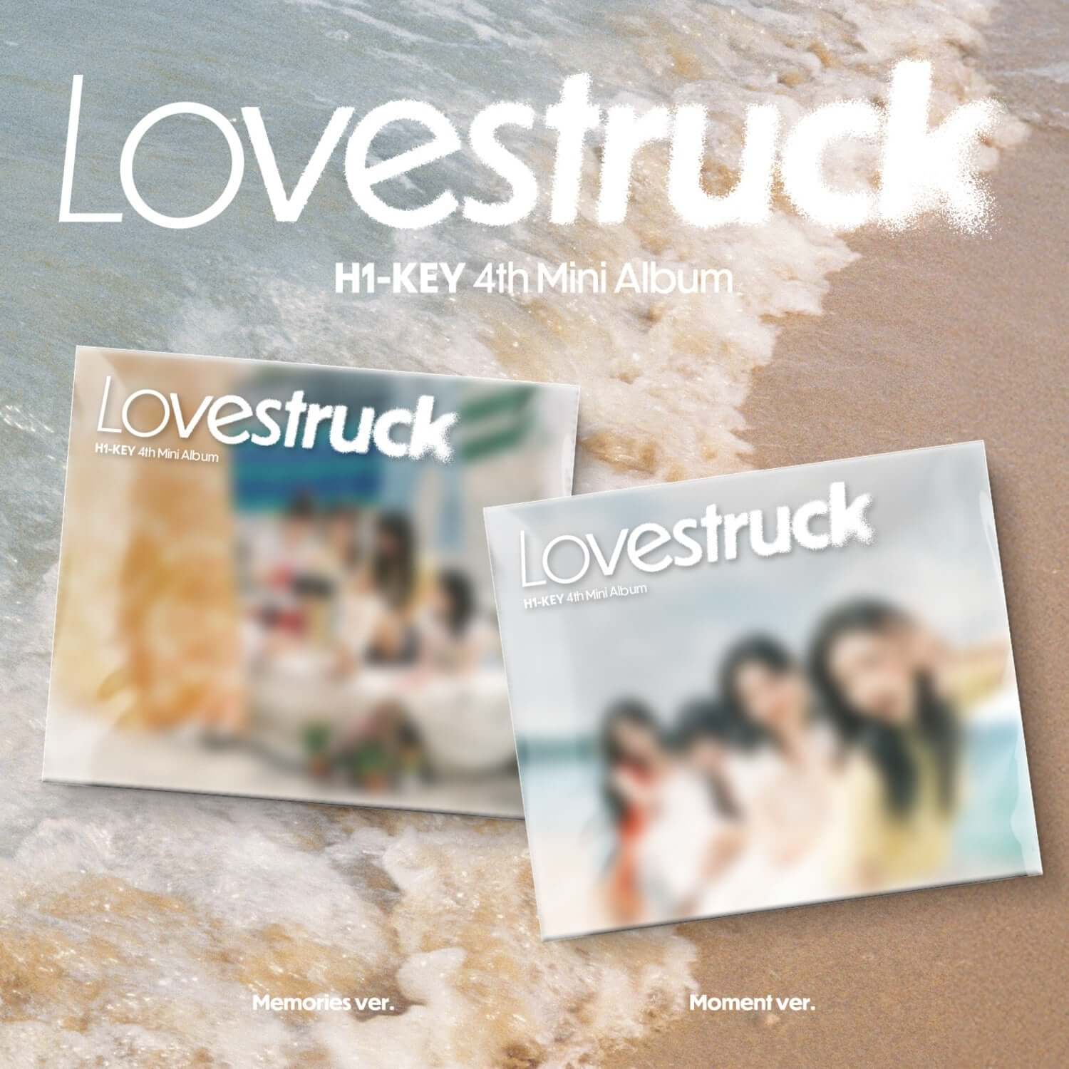 H1-KEY - 4th Album [Lovestruck] (Set of 2) - Album Kpop, coffret de versions sur sable, visuel de la marque H1-KEY