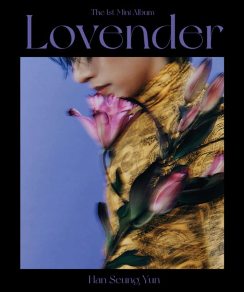 HAN SEUNG YUN - The 1st Mini Album [Lovender] - Album Kpop : cover violet avec chanteur, visuel album K-pop Han Seung Yun