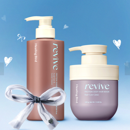 HEALING BIRD Revive Protein Shampoo + Deep Hair Mask