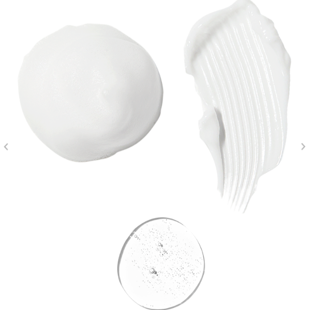 Décris l’image en français : HIDIFF Sensitivity 7-day experience kit, textures crème sur fond blanc, marque HIDIFF.