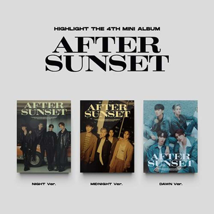 HIGHLIGHT - THE 4th MINI ALBUM [AFTER SUNSET] (Random 1 of 3) - Album Kpop