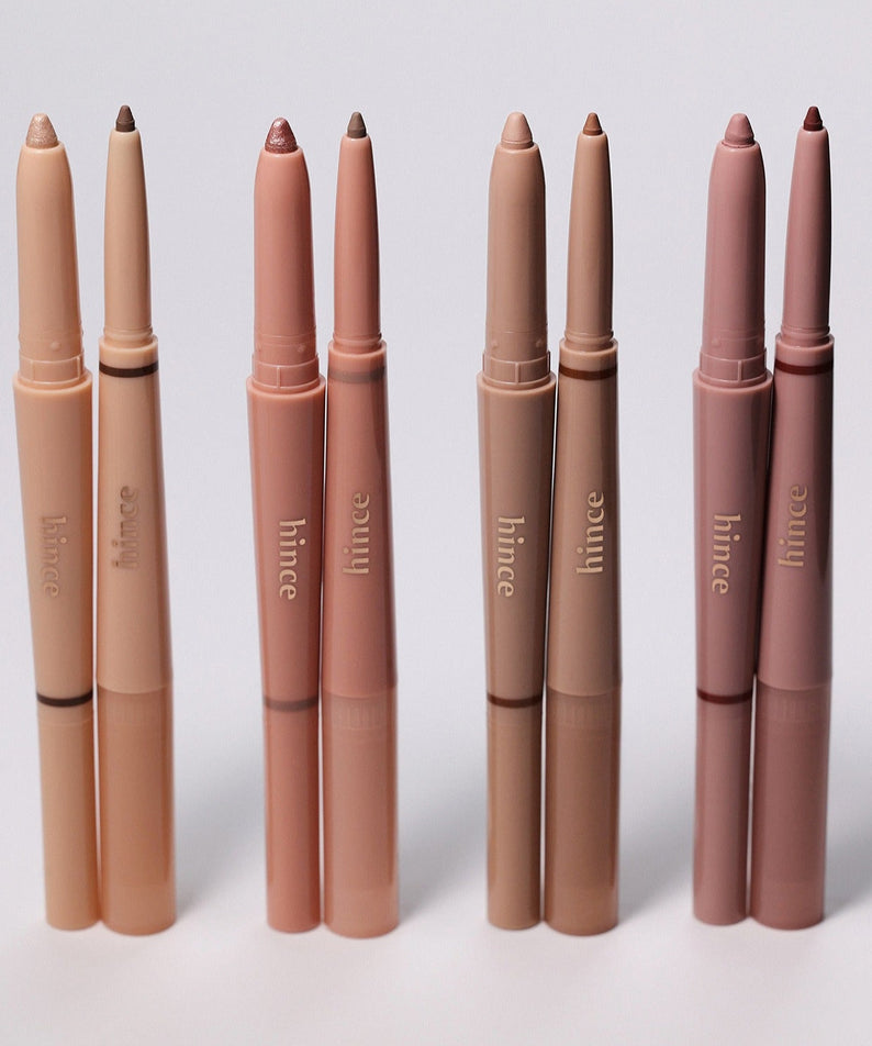 HINCE Depth Dual Color Stick de HINCE sur fond clair, vue produit maquillage avec plusieurs sticks dégradés.