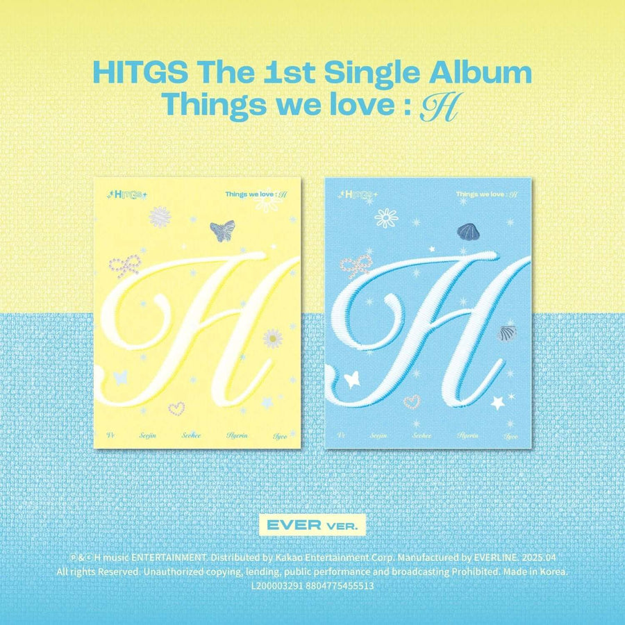 HITGS - The 1st Single Album - Things we love : H (EVER) [2 Random 1] - Album Kpop