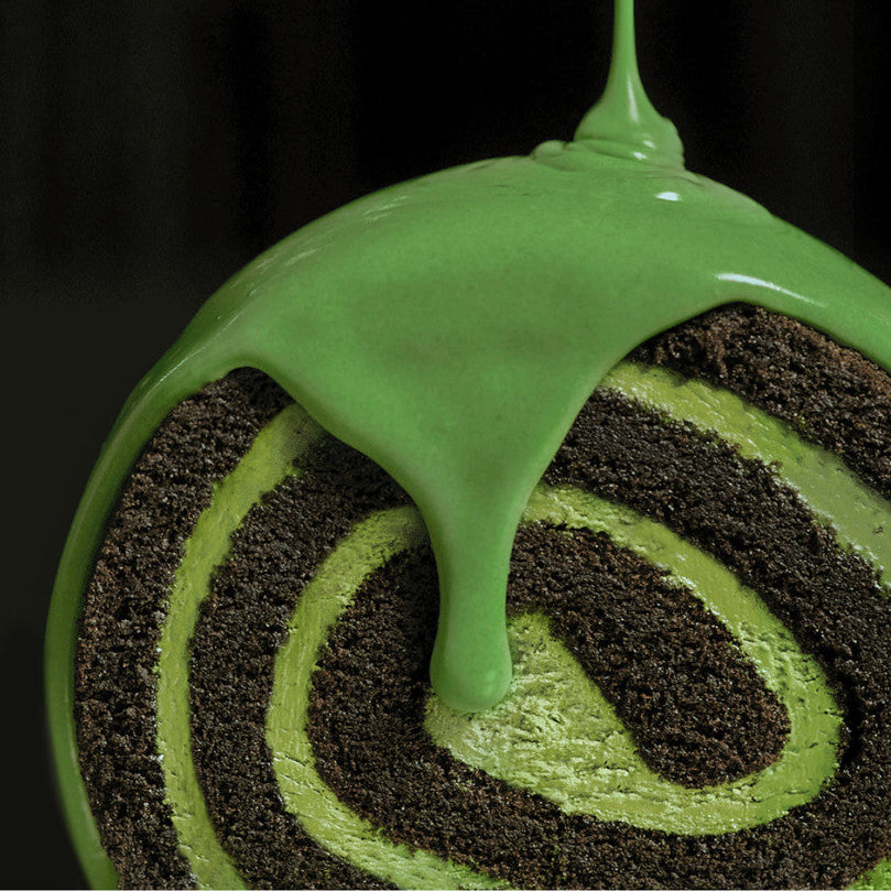 HIT THE TEA Super Matcha Black Roll Cake Gluten-Free