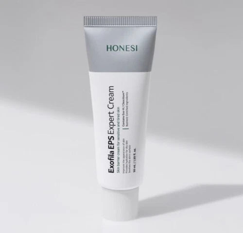 HONESI  Exophila EPS Expert Cream 50ml, tube crème sur fond clair minimaliste, photo produit de la marque HONESI.