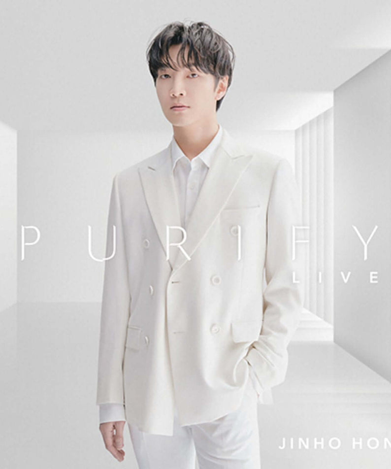 HONG JINHO - [Purify R11; Live] - Album Kpop : JINHO HONG en tenue blanche, visuel live épuré, ambiance studio