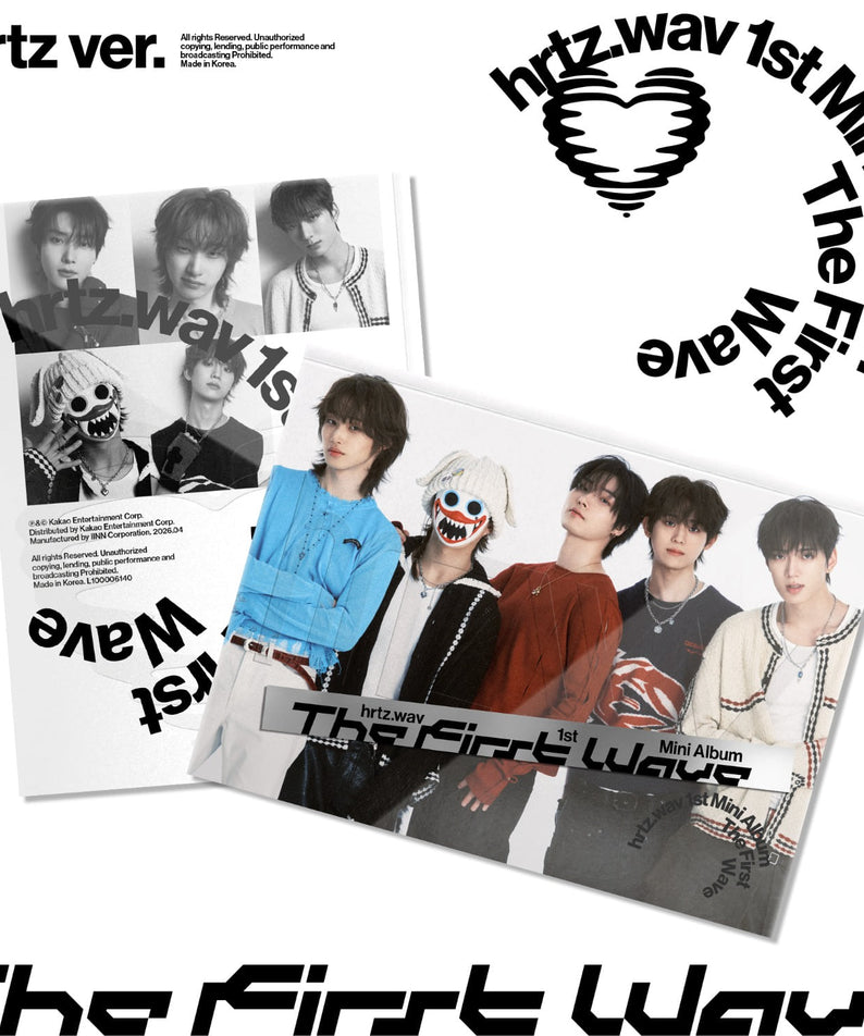 HRTZ.WAV - 1st Album [The First Wave] (hrtz ver. ) - Album Kpop : visuels promo, photos membres, style mini-album