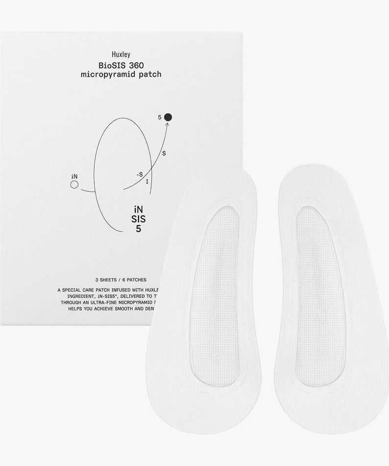 HUXLEY BioSIS 360 Micropyramid Patch pour soins de la peau, innovation technologie micropyramidale pour un teint éclatant.