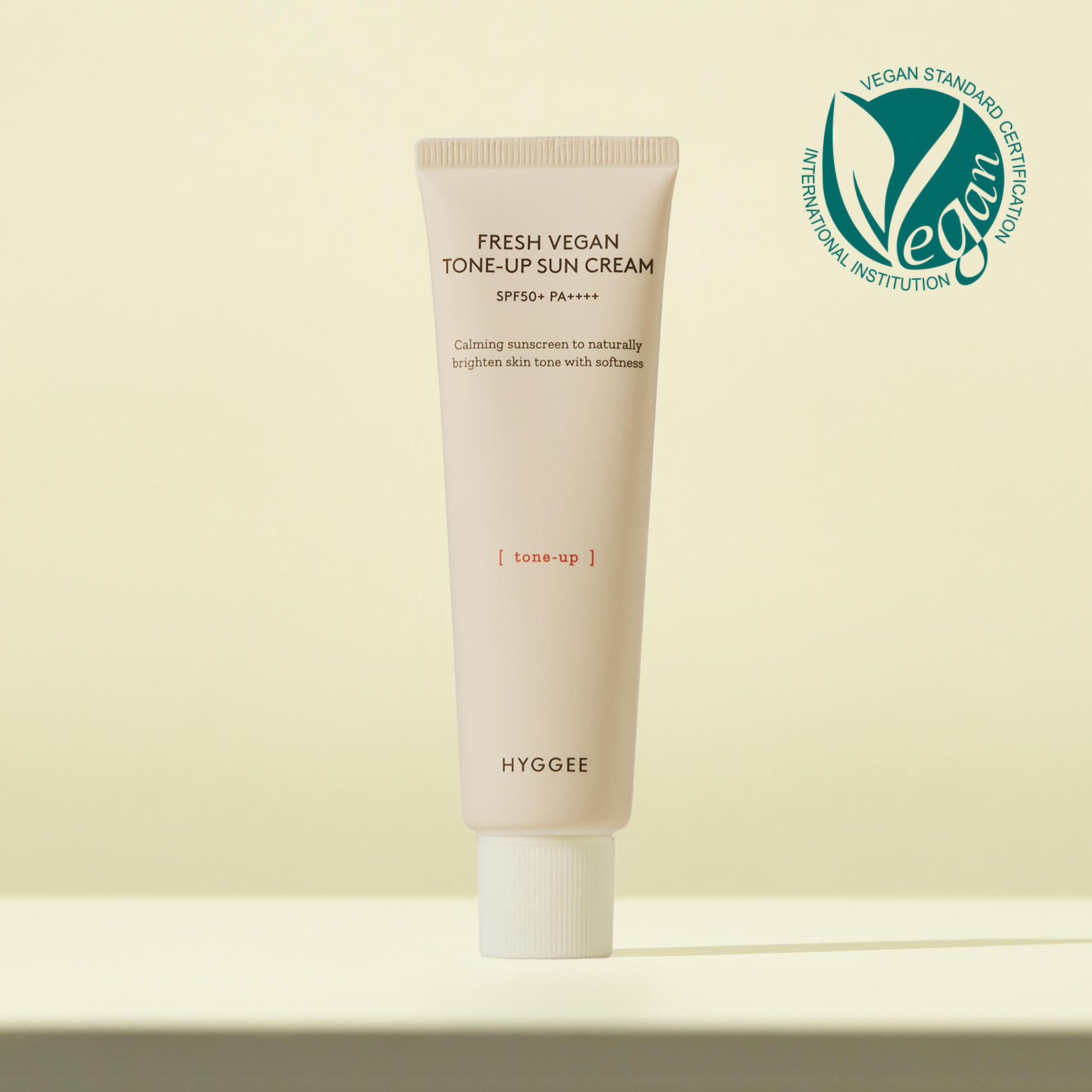 HYGGEE Fresh Vegan Tone-Up Suncream SPF50+ 50ml disponible sur Ma petite Coree, ton Eshop 100% K-beauty en direct de Seoul