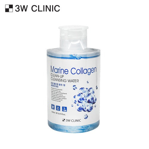 3W CLINIC Clean-Up Cleansing Water 500ml disponible sur Ma petite Coree, ton Eshop 100% K-beauty en direct de Seoul