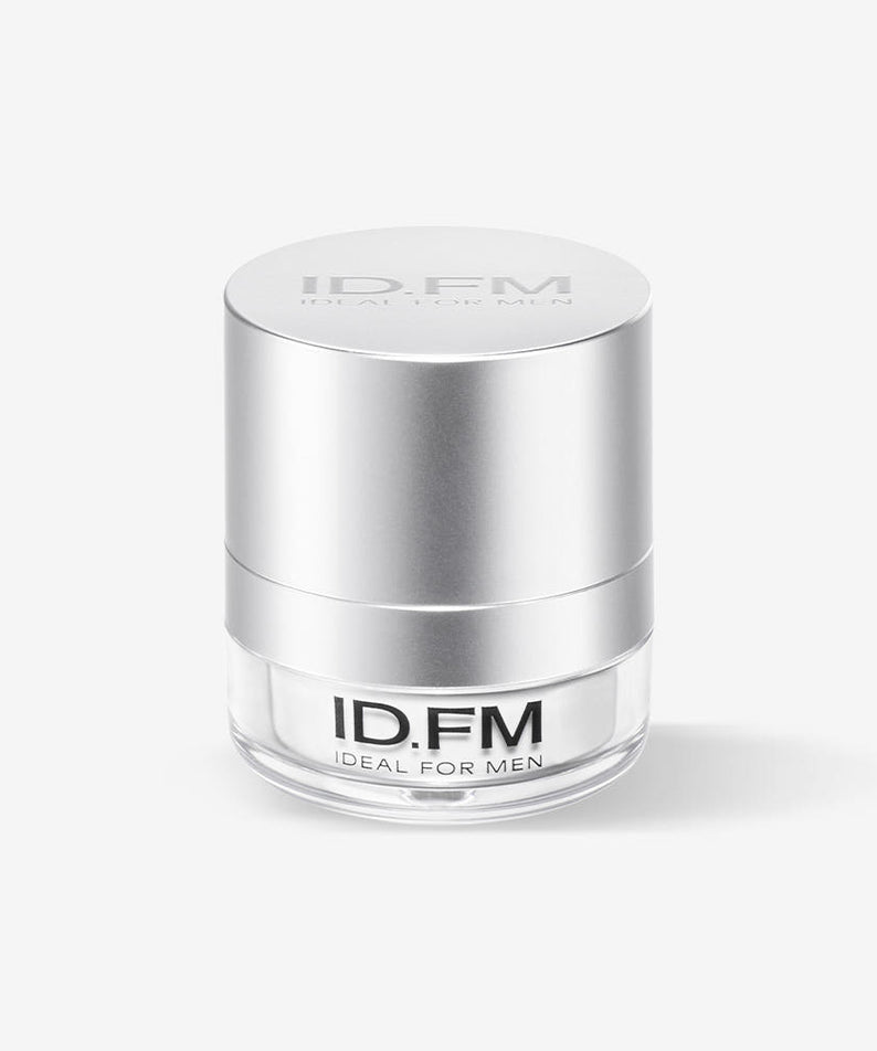 IDEAL FOR MEN No-Sebum Easy Powder 5g, IDÉM, pot argent sur fond blanc, produit anti-brillance pour hommes