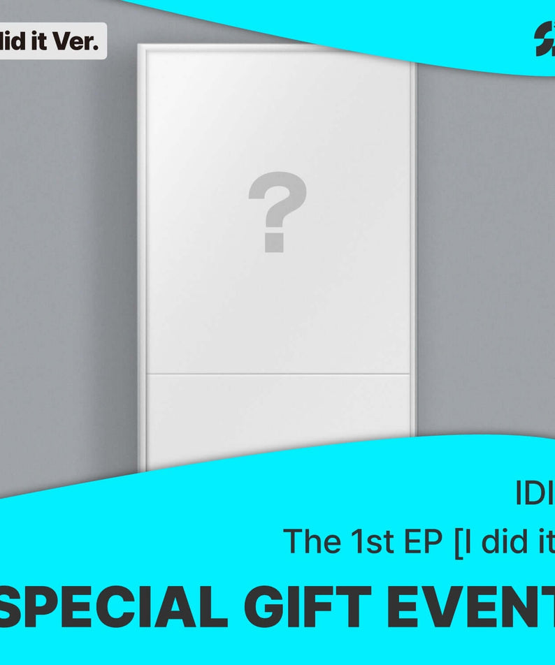 IDID - 1st Album [I did it] (I did it. Ver.) - Album Kpop, pochette blanche “I did it Ver.”, style promo événement.