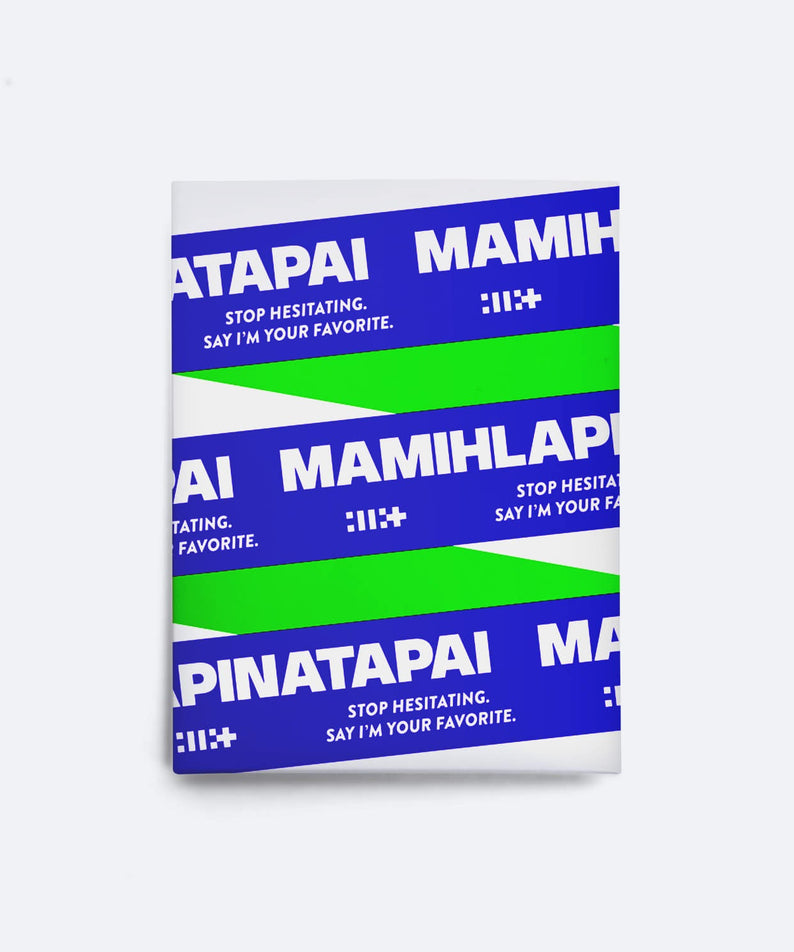 ILLIT - [MAMIHLAPINATAPAI] (Weverse Albums ver.) - Album Kpop, couverture bleu/vert sur fond blanc