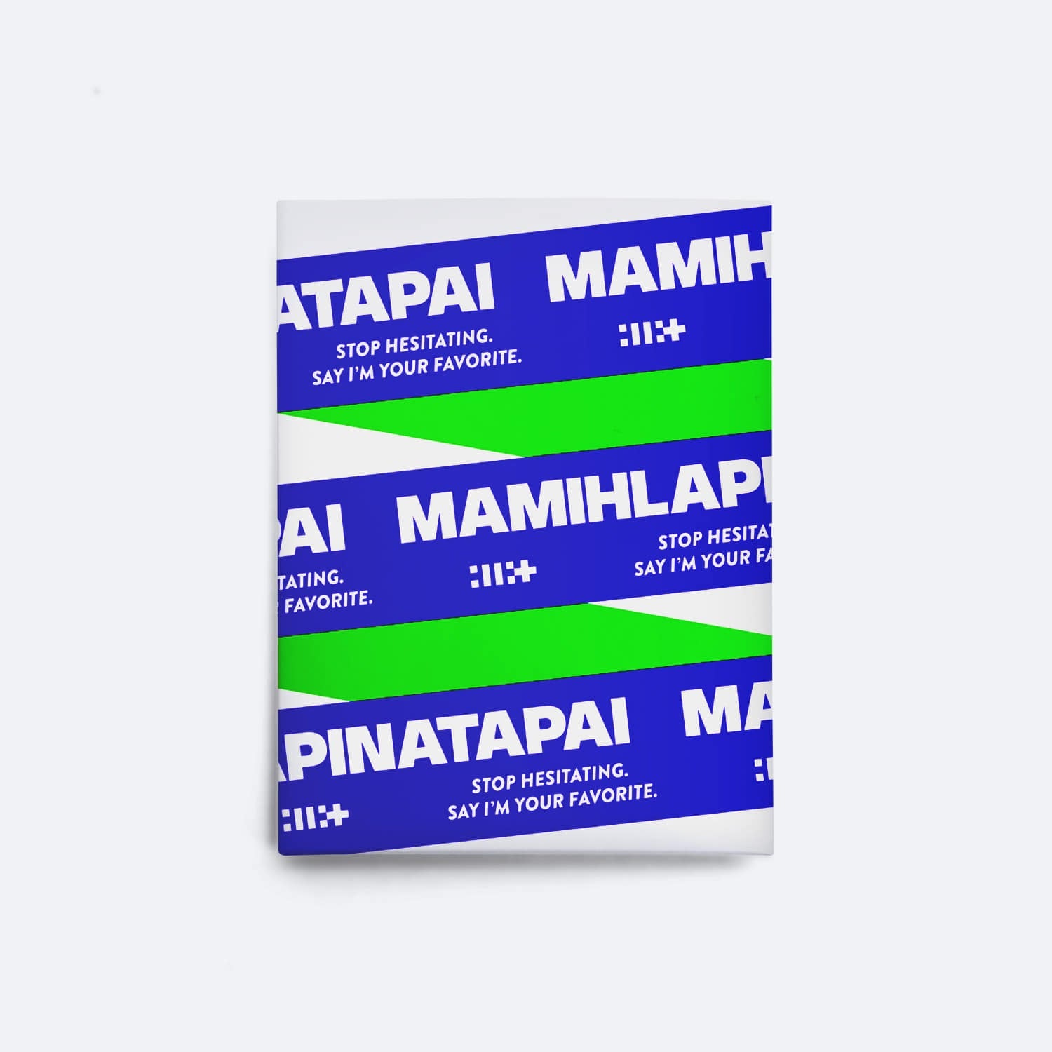 ILLIT - [MAMIHLAPINATAPAI] (Weverse Albums ver.) - Album Kpop, couverture bleu/vert sur fond blanc