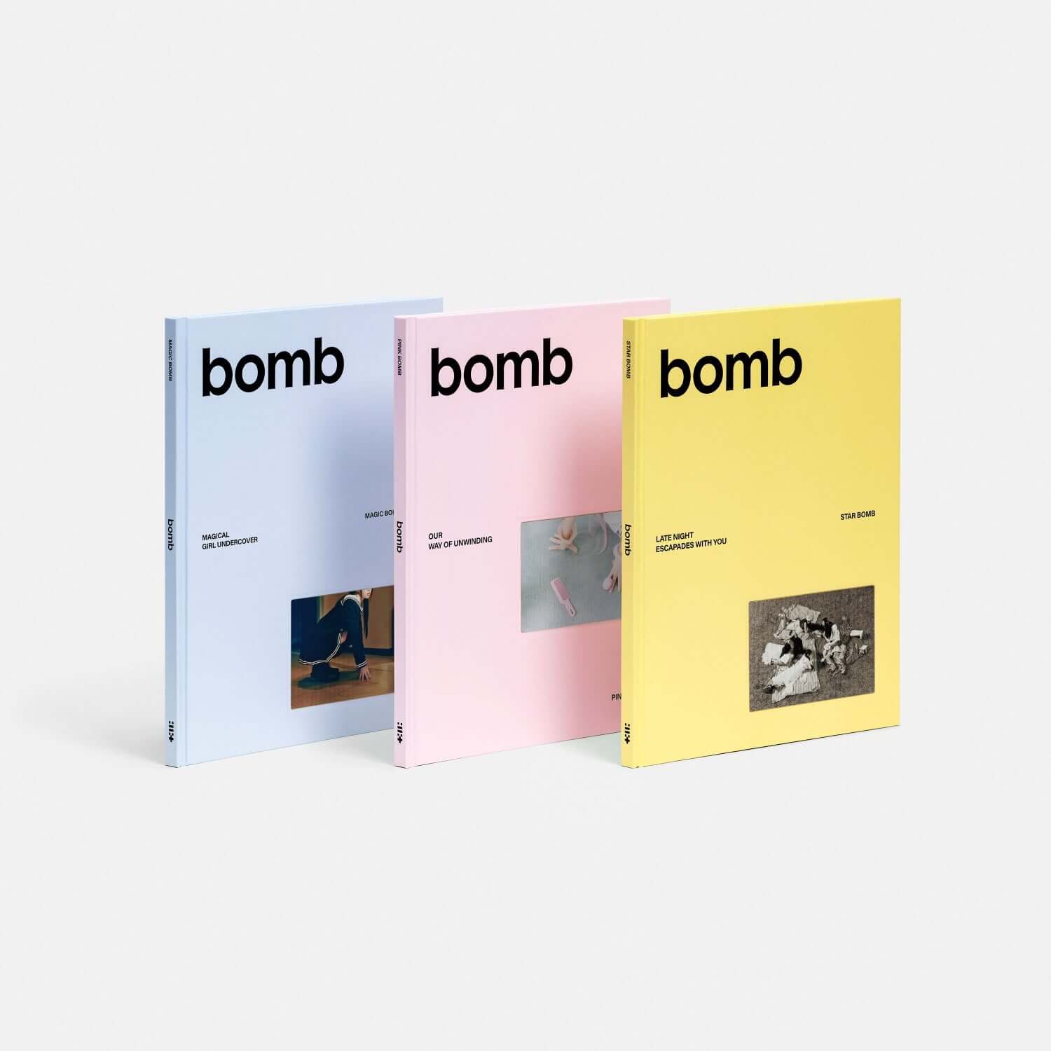 ILLIT - [bomb] (MAGIC BOMB Ver. / PINK BOMB Ver. / STAR BOMB Ver.) (Random) - Album Kpop : 3 jaquettes couleurs