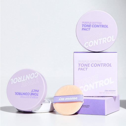 I'M MEME Purple Cotton Tone Control Pact disponible sur Ma petite Coree, ton Eshop 100% K-beauty en direct de Seoul