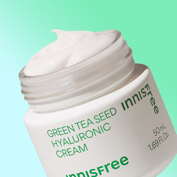 INNISFREE Green Tea Seed Hyaluronic Cream 50ml disponible sur Ma petite Coree, ton Eshop 100% K-beauty en direct de Seoul