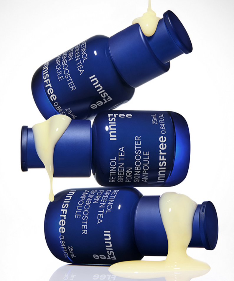 INNISFREE Retinol Green Tea PDRN Skin Booster Ampoule disponible sur Ma petite Coree, ton Eshop 100% K-beauty en direct de Seoul