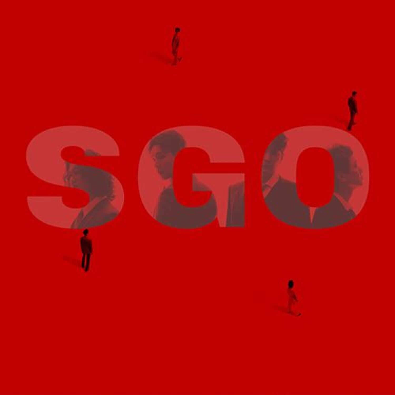 INTERSECTION OPPA - [LOVE LINE](4 ) - Album Kpop, visuel rouge avec silhouettes, thème SO L G O, marque INTERSECTION OPPA