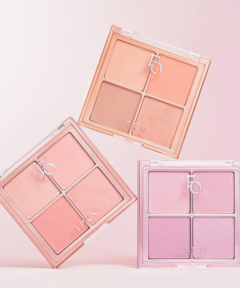 Palette de maquillage IPKN Flap One Cheek Palette avec nuances variées pour les joues, parfait pour un éclat naturel.