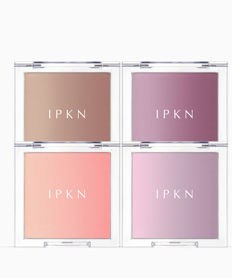 IPKN Personal Mood Layering Blusher 9.5g palette avec quatre teintes de fards à joues pastel pour un look personnalisé.