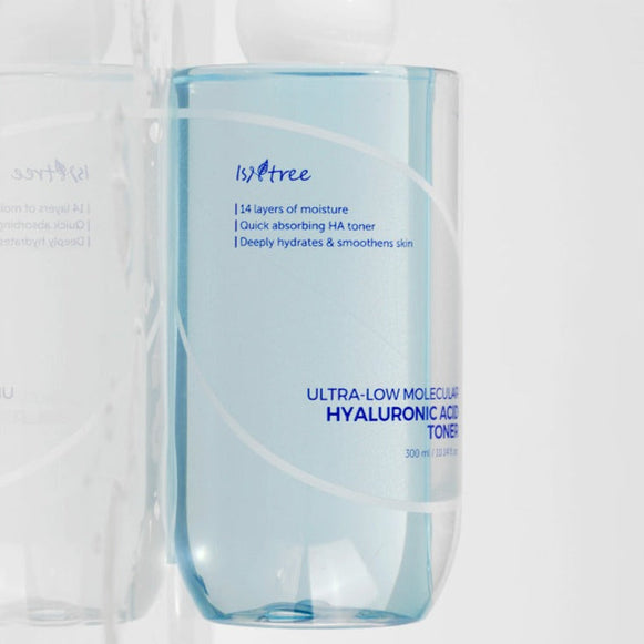 ISNTREE Ultra-Low Molecular Hyaluronic Acid Toner 300ml disponible sur Ma petite Coree, ton Eshop 100% K-beauty en direct de Seoul