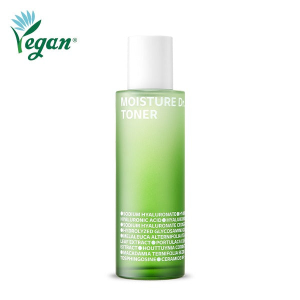 IS0I Moisture Doctor Toner 130ml de la marque ISOI, flacon vert sur fond clair, photo produit.