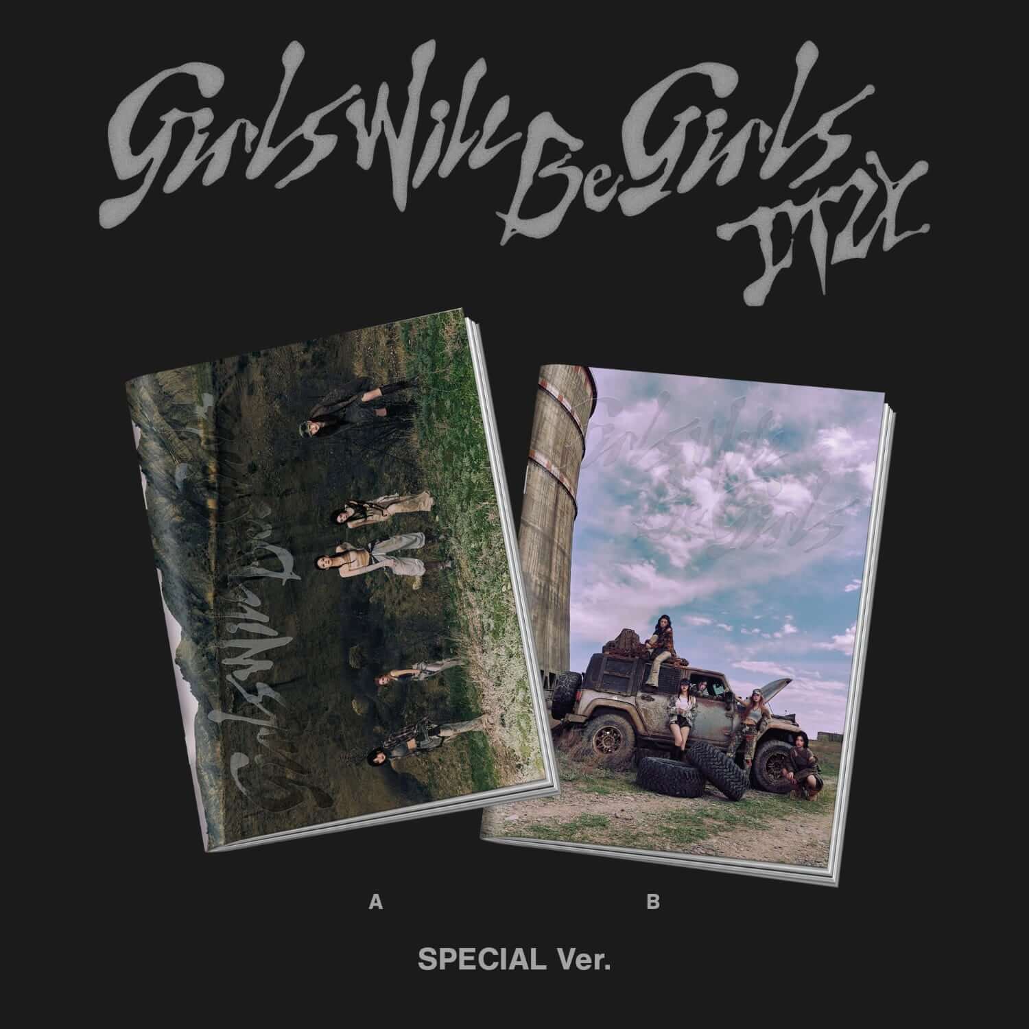 ITZY - [Girls Will Be Girls] (SPECIAL EDITION) - Album Kpop : jaquettes spéciales ITZY, visuels duo A/B.