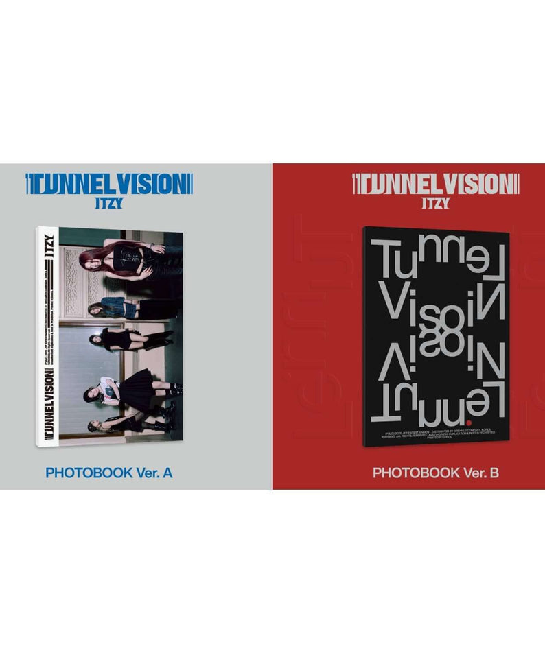 ITZY - [TUNNEL VISION] (Photobook Ver.) (A/B Ver.) (Random 1 of 2) - Album Kpop, visuel des couvertures A/B photobook