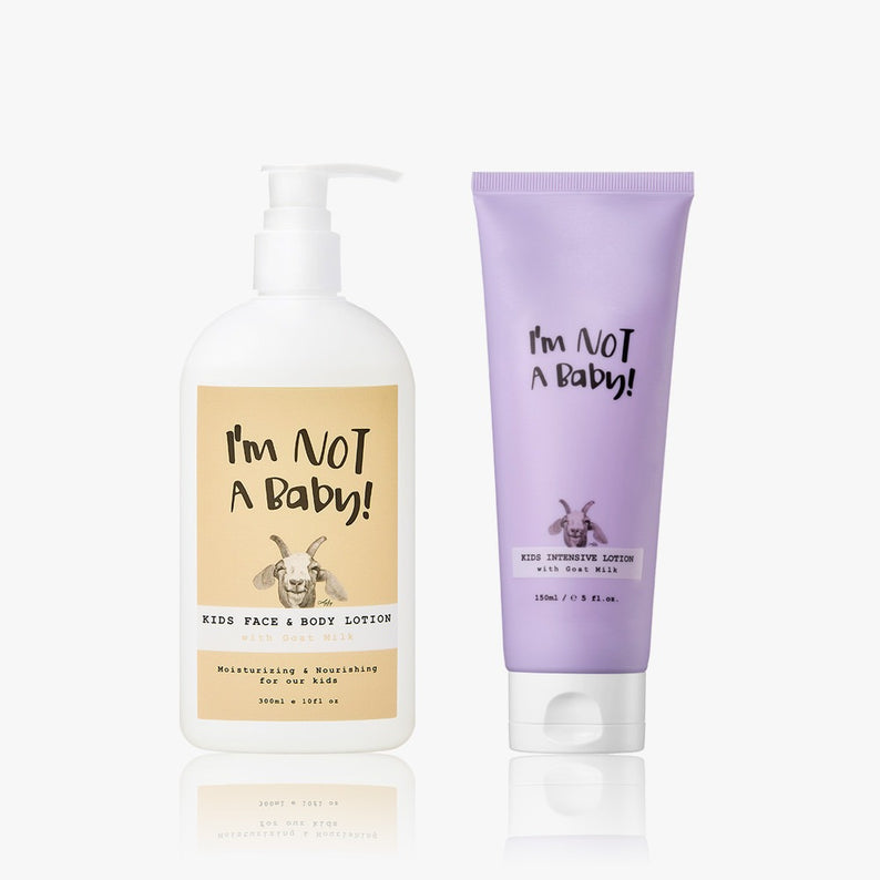 I'M NOT BABY Face & Body Lotion 300ml Intensive Lotion 150ml Set