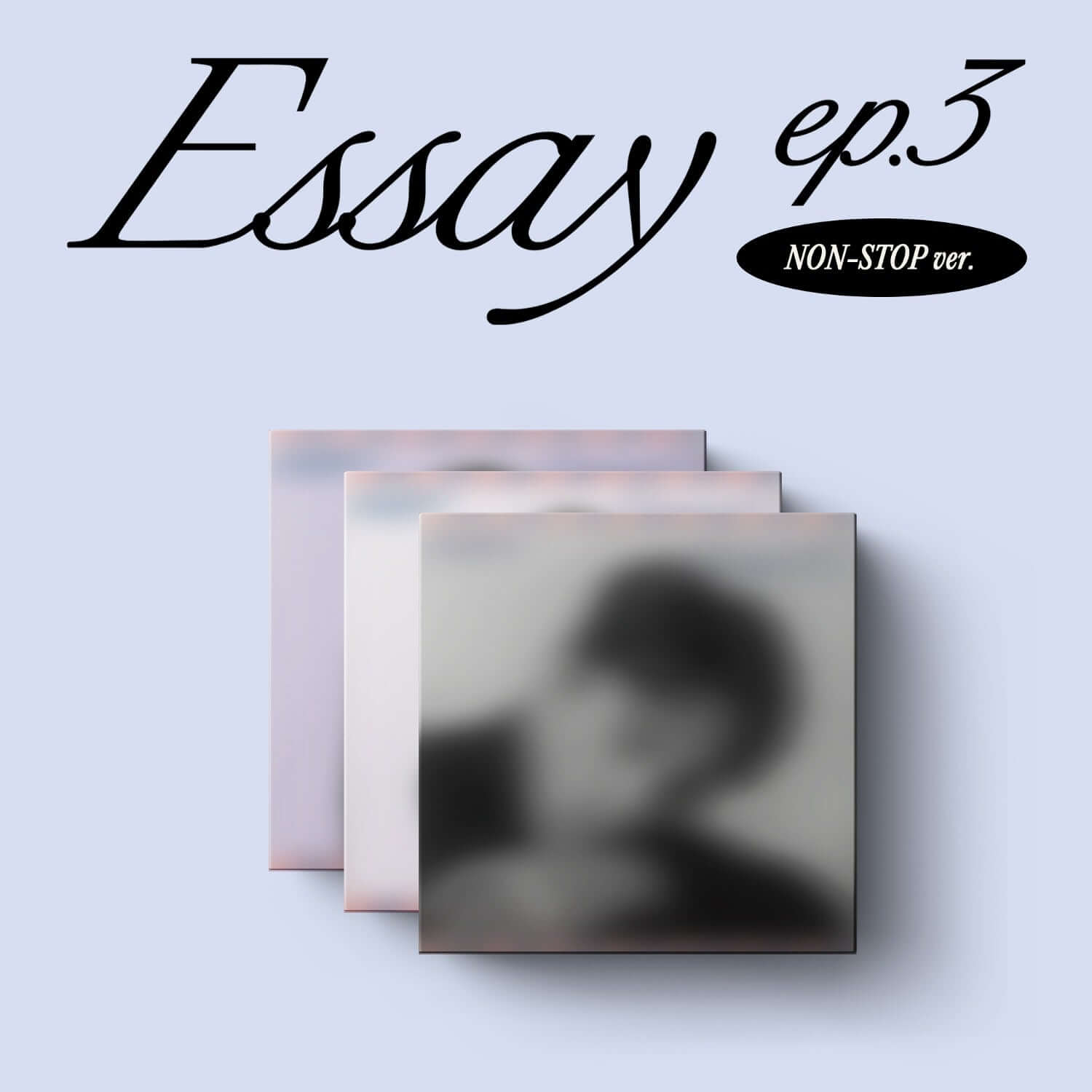 JANG MIN HO - 3rd Album [Essay ep.3] (Non-stop version) (Set of 3) - Album Kpop, visuel pochette sur fond bleu clair.