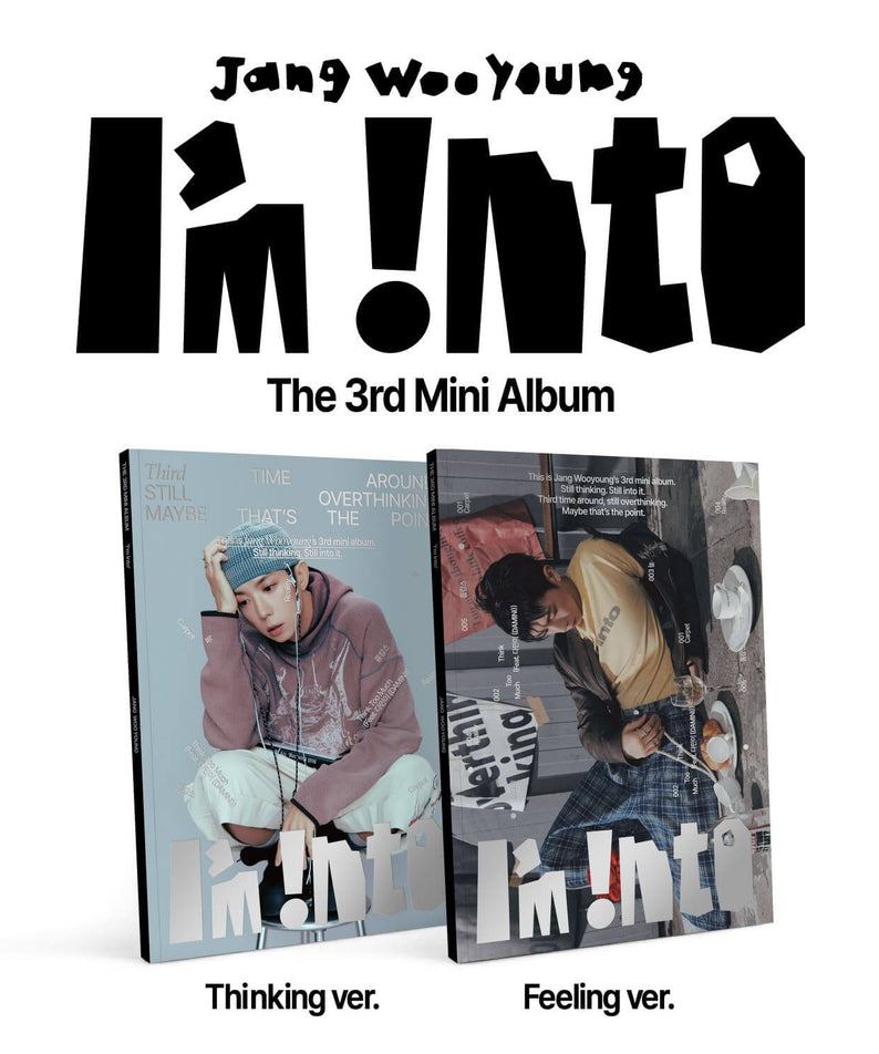 JANG WOOYOUNG - [I’m into] (Thinking/Feeling ver.) (Random) - Album Kpop, couverture Thinking/Feeling, visuels style IM!into