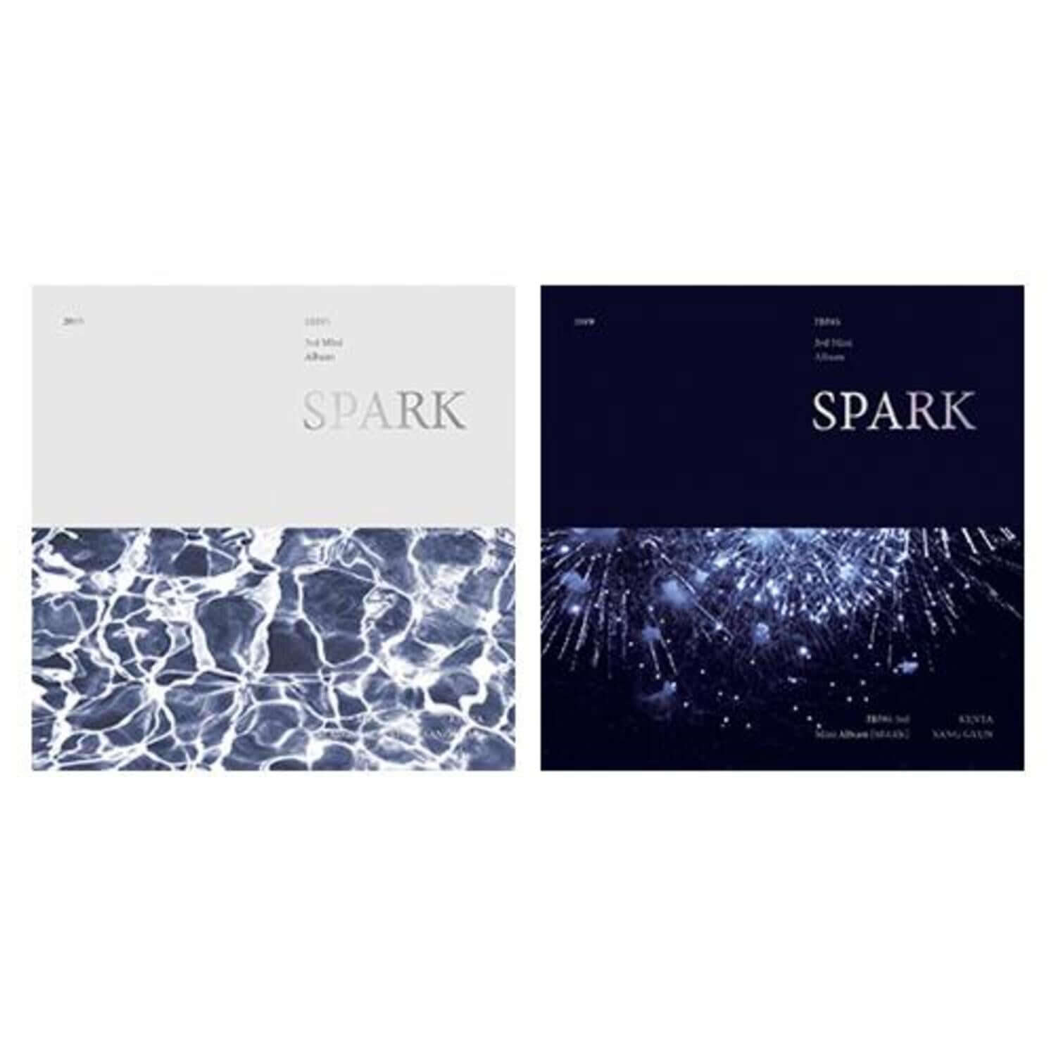 JBJ95 - 3rd Album [SPARK] (Chapter. 1 Ver. + Chapter. 2 Ver.) - Album Kpop, visuels couverture bleue JBJ95.