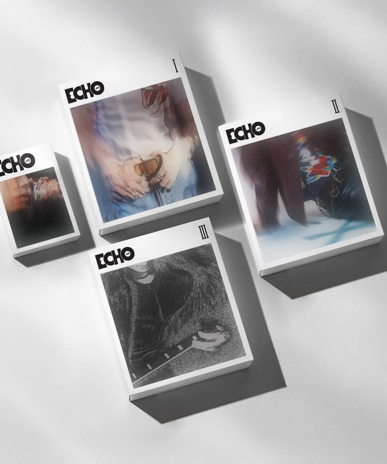 JIN (BTS) - 2nd Album [Echo] (| + || + ||| + Weverse Albums ver. Set of 4) - Album Kpop, coffret 4 versions sur fond blanc