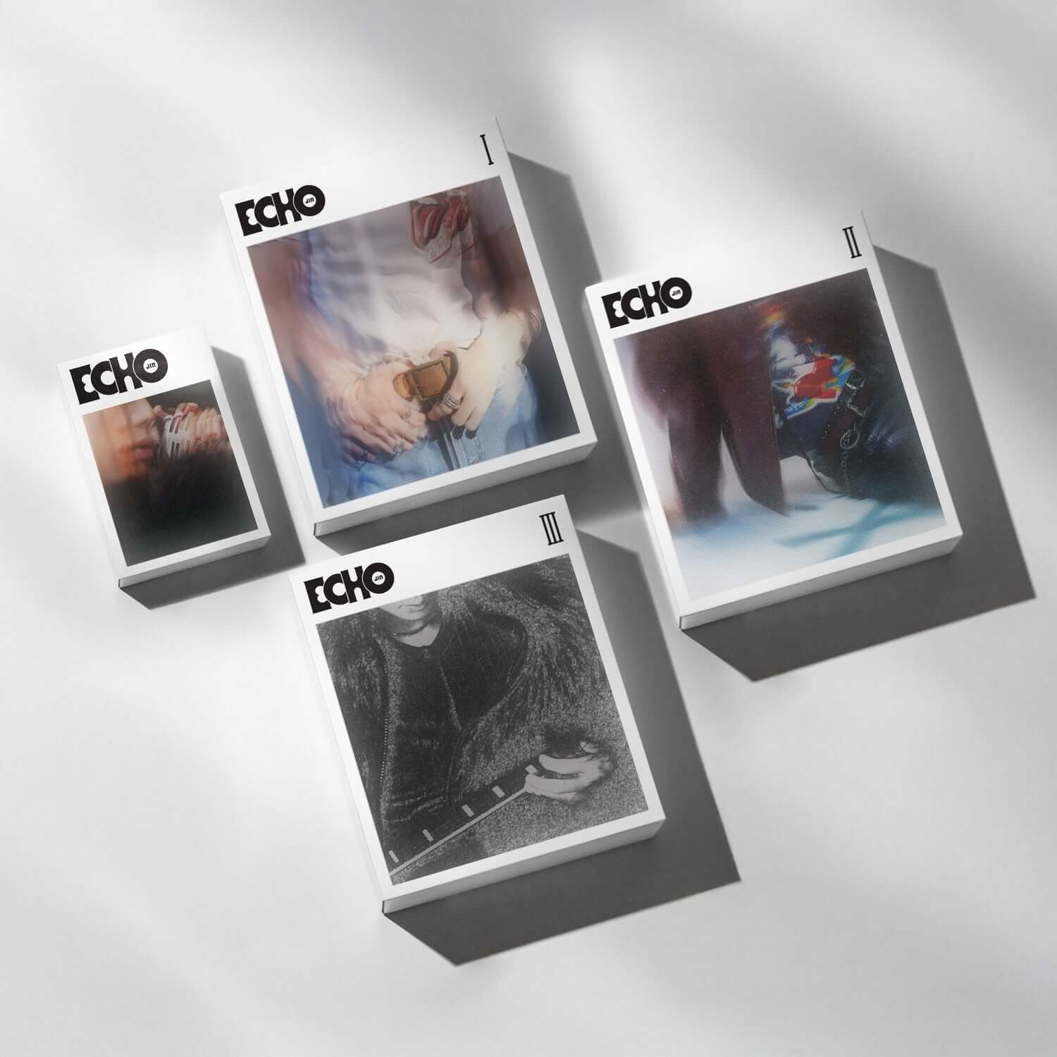 JIN (BTS) - 2nd Album [Echo] (| + || + ||| + Weverse Albums ver. Set of 4) - Album Kpop, coffret 4 versions sur fond blanc