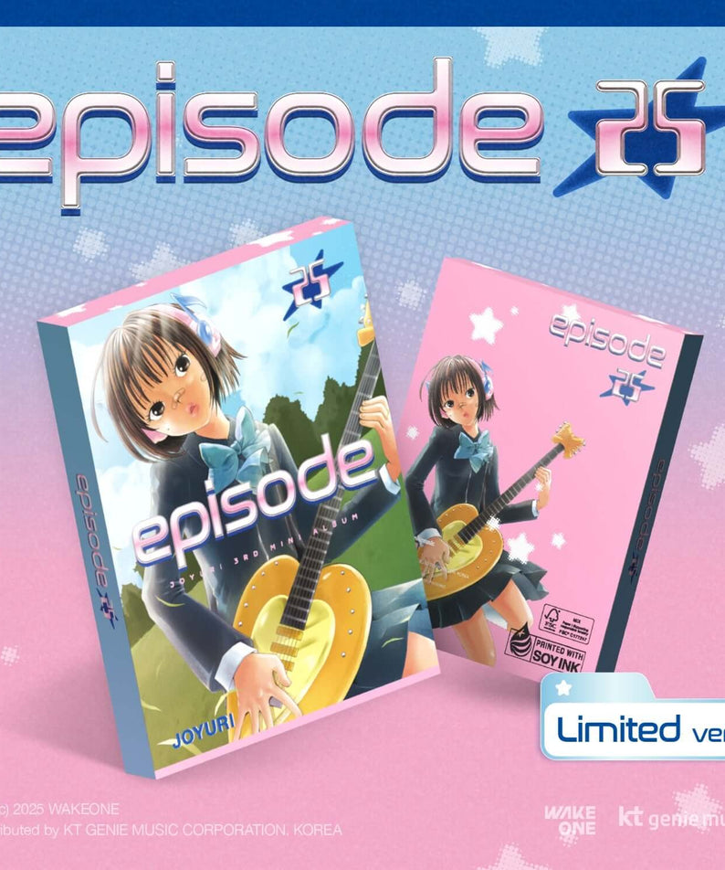 JO YURI - 3rd Mini Album ’Episode 25‘ Episode: Moment (Limited Edition) - Album Kpop, jaquette sur fond pastel bleu/rose