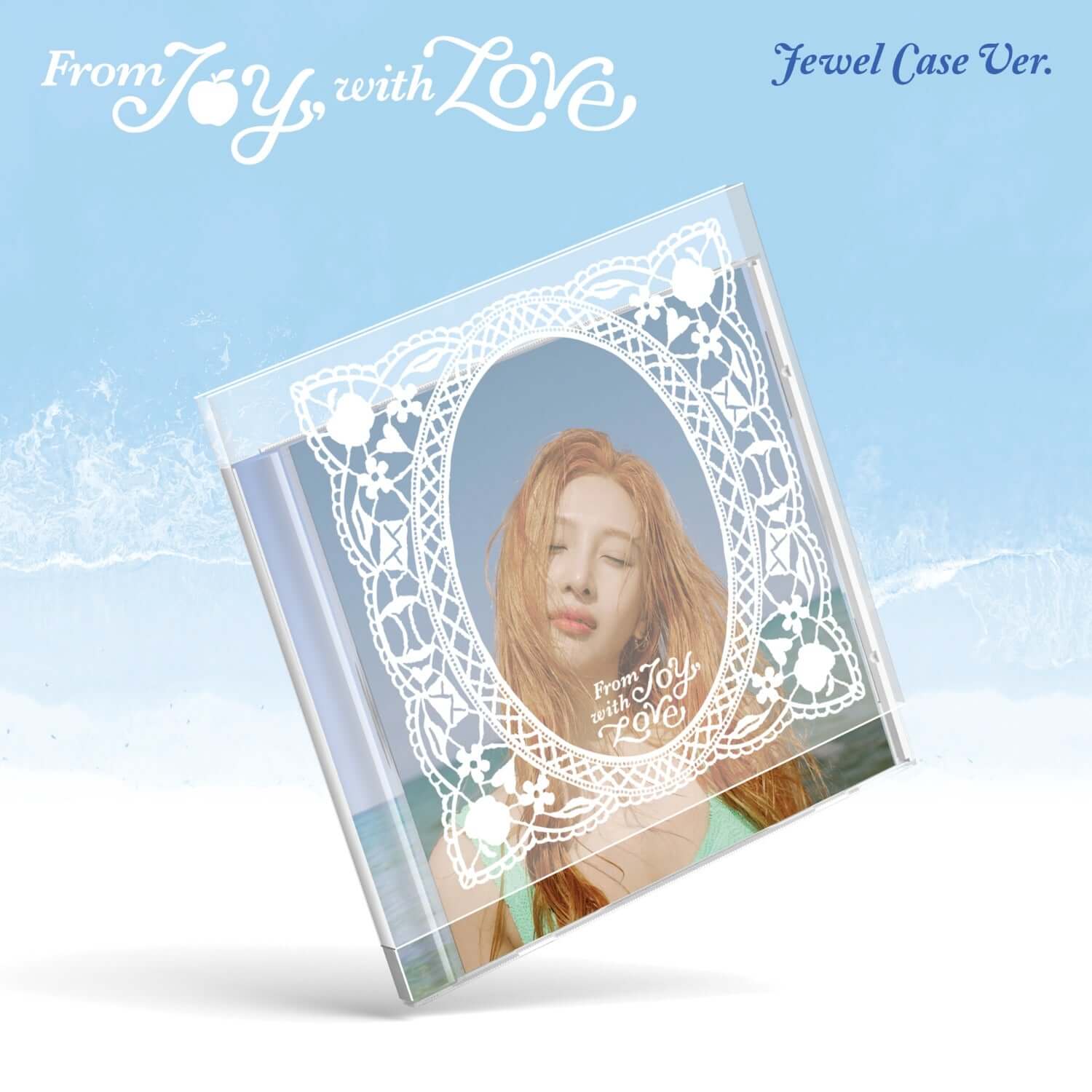 JOY - 1st Album [From JOY, with Love] (Jewel Case Ver.) - Album Kpop, coffret jewel case bleu avec visuel de la chanteuse