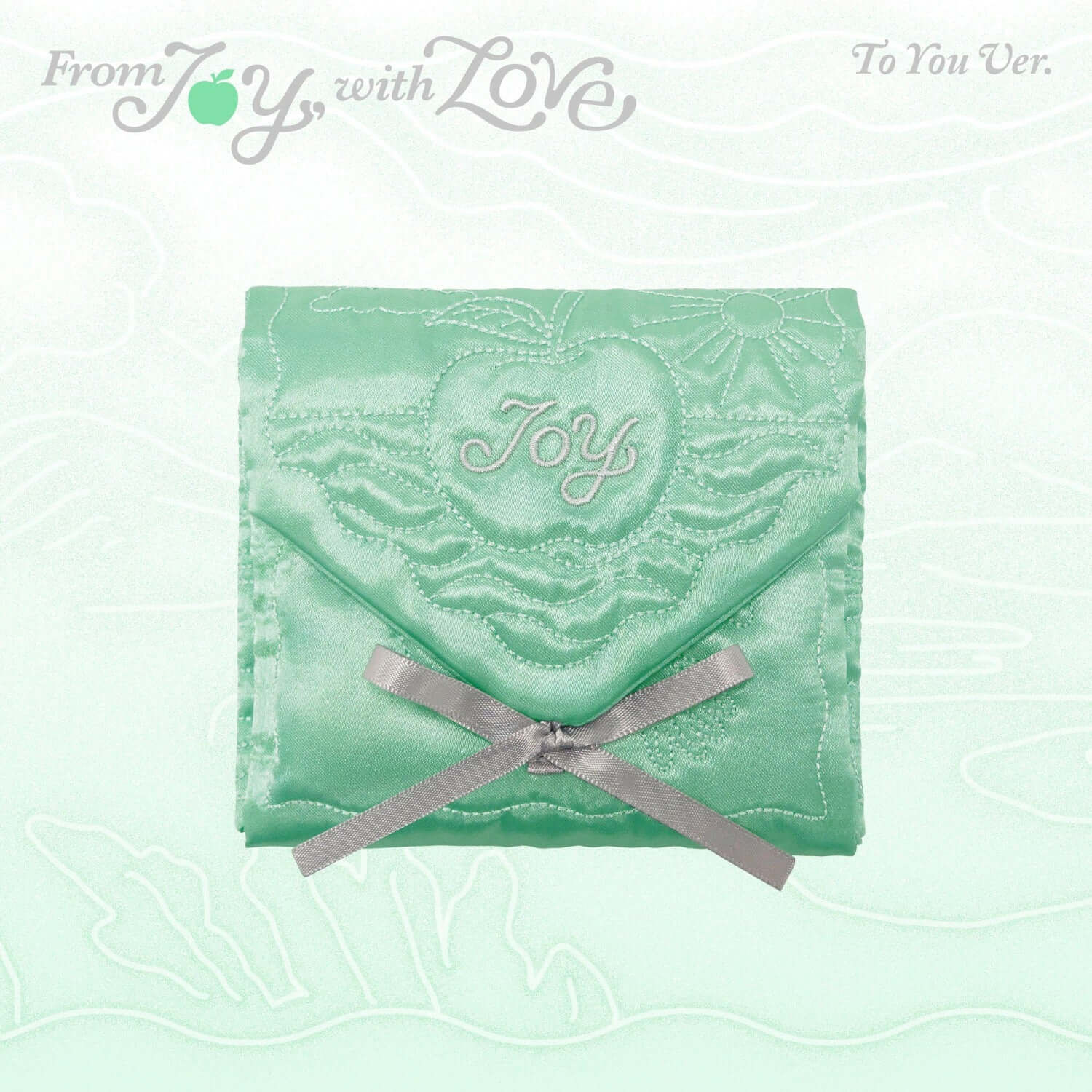 JOY - 1st Album [From JOY, with Love] (To You Ver.) - Album Kpop de JOY, pochette verte ruban sur fond “From You, with Love”