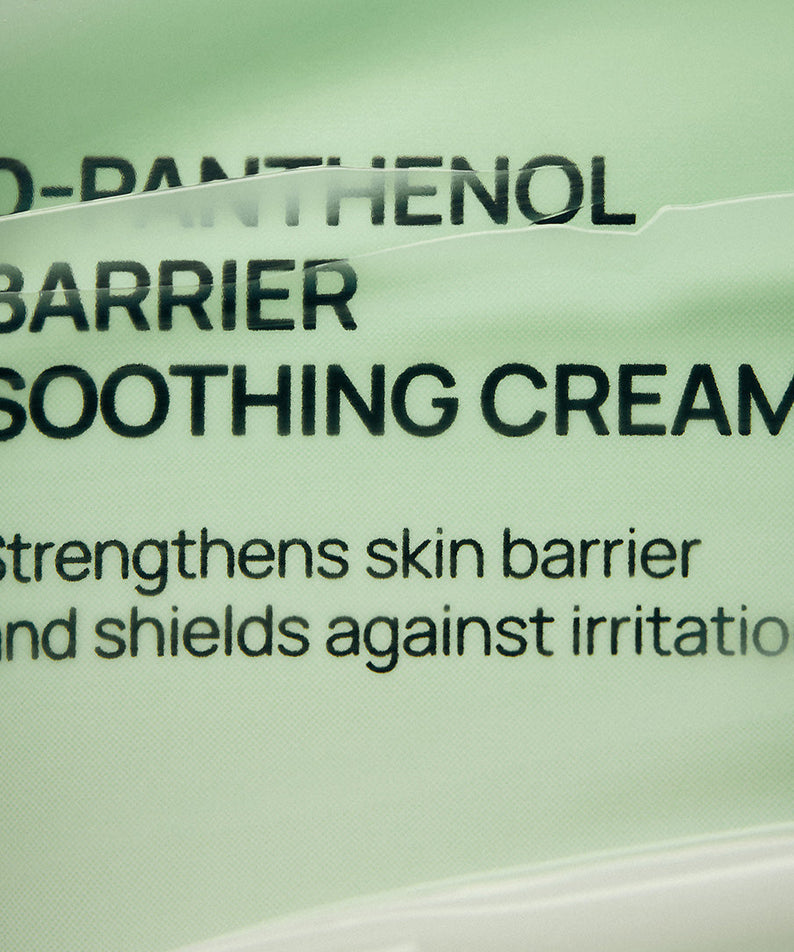 Crème apaisante JUMISO D-Panthenol Barrier, renforce la barrière cutanée et protège contre l'irritation.