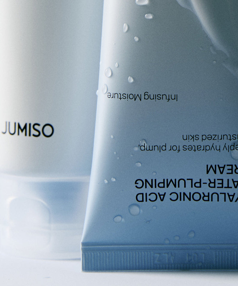 Crème hydratante JUMISO Hyaluronic Acid Water Plumping Moisture Cream avec acide hyaluronique pour peau hydratée.