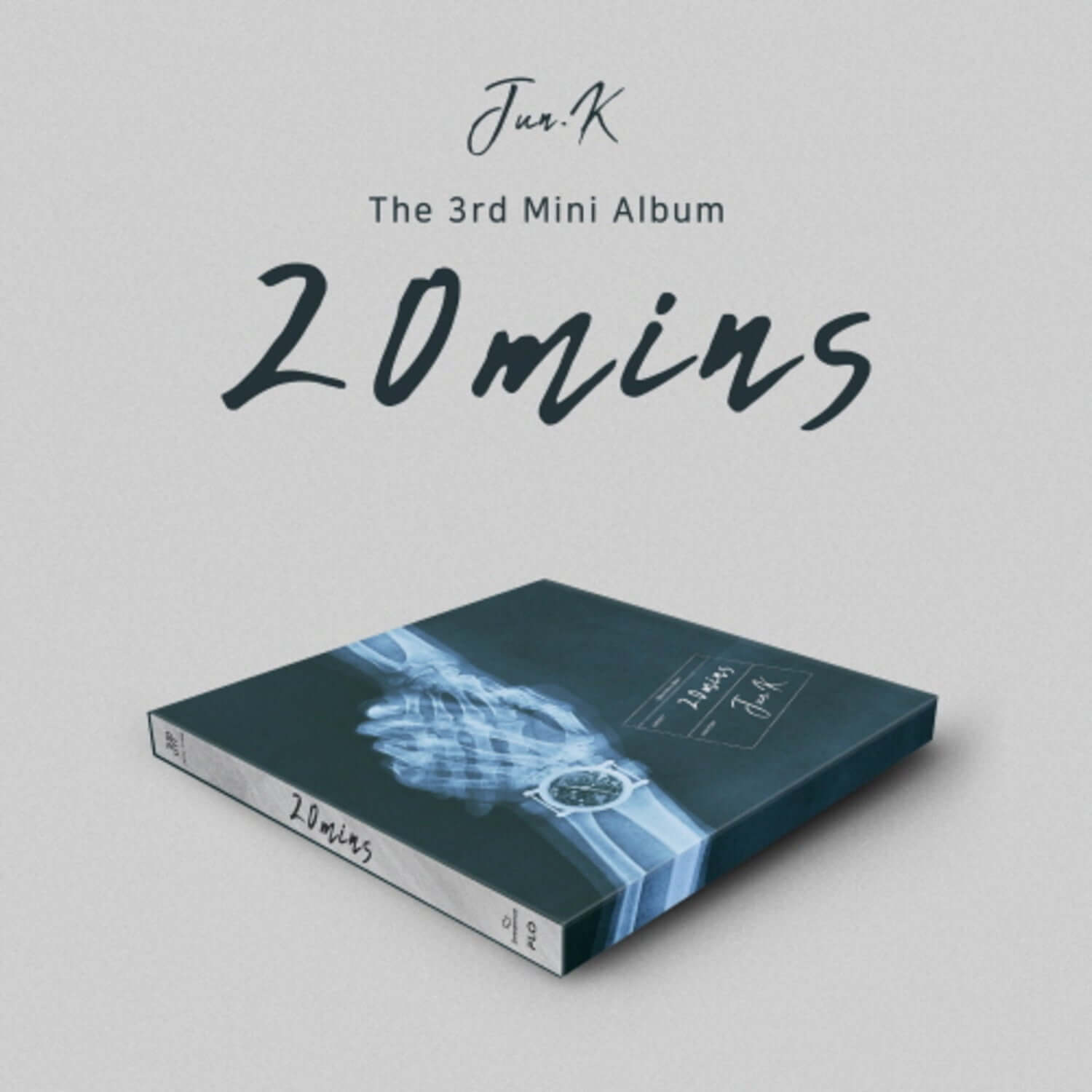JUN. K - [20] - Album Kpop, couverture 20mins avec design moderne et pochette sombre, style K-pop/JUN. K