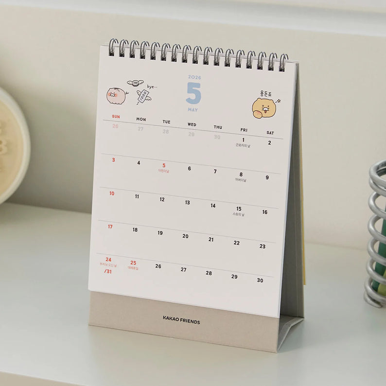 KAKAO FRIENDS Desk Calendar 2026
