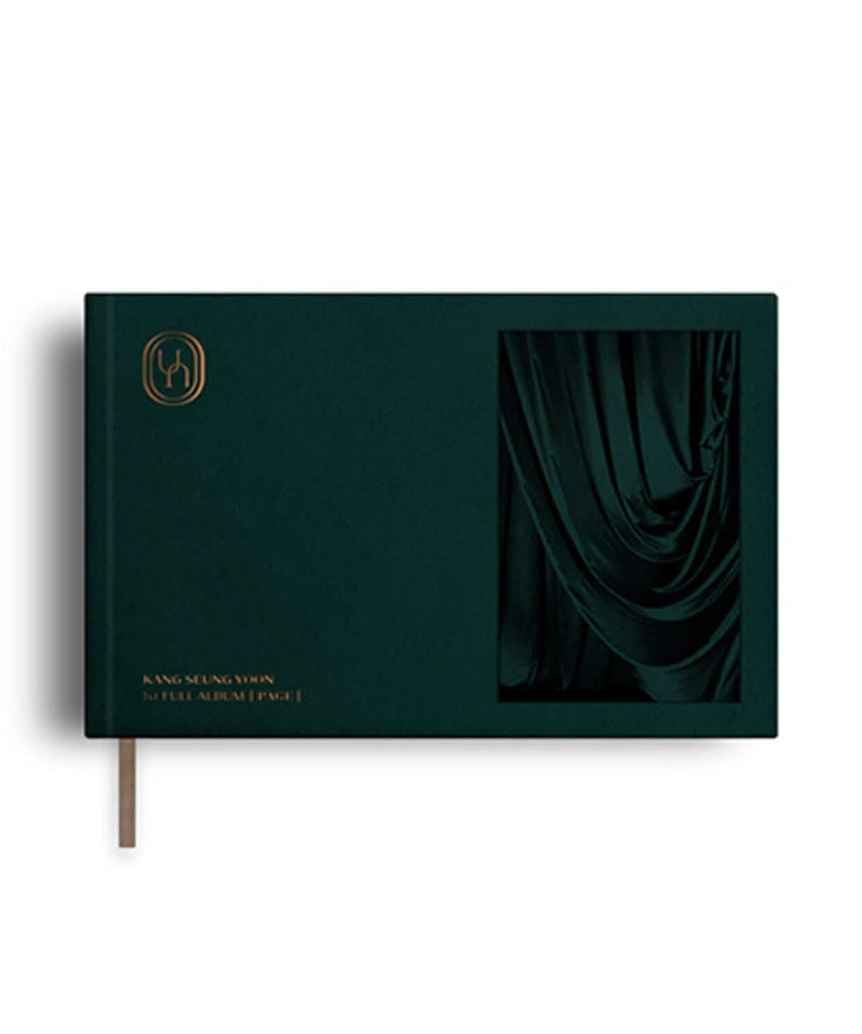 KANG SEUNG YOON - 1st FULL ALBUM [PAGE] EPILOGUE ver. - Album Kpop, jaquette verte sur fond clair, style dramatique