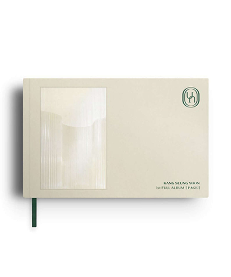 KANG SEUNG YOON - 1st FULL ALBUM [PAGE] PROLOGUE ver. - Album Kpop, pochette beige minimaliste sur fond clair