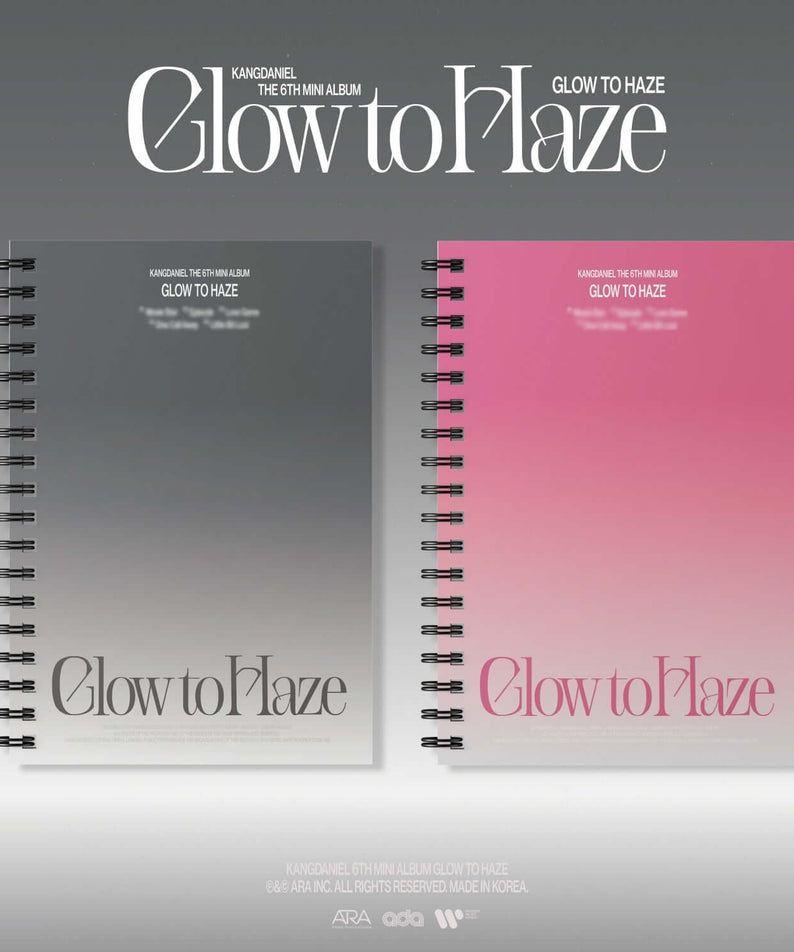 KANGDANIEL - [Glow to Haze] (Photo Book Ver.) Glow ver., Haze ver. (Set of 2) - Album Kpop, coffret photo.